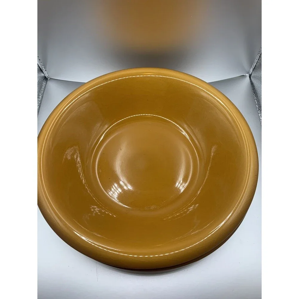 VTG Gibson Collection Everyday Soup Bowls Bright Yellow 8” Set of 2